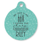 Dental Hygienist Round Pet ID Tag (Personalized)