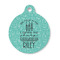 Dental Hygienist Round Pet ID Tag - Small (Personalized)