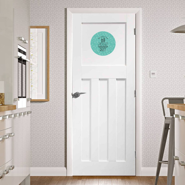 Dental Hygienist Round Wall Decal on Door