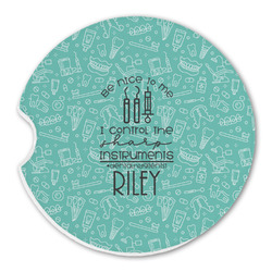 Dental Hygienist Sandstone Car Coaster - Single (Personalized)