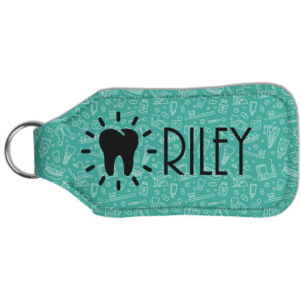 Dental Hygienist Sanitizer Holder Keychain - Large (Back)