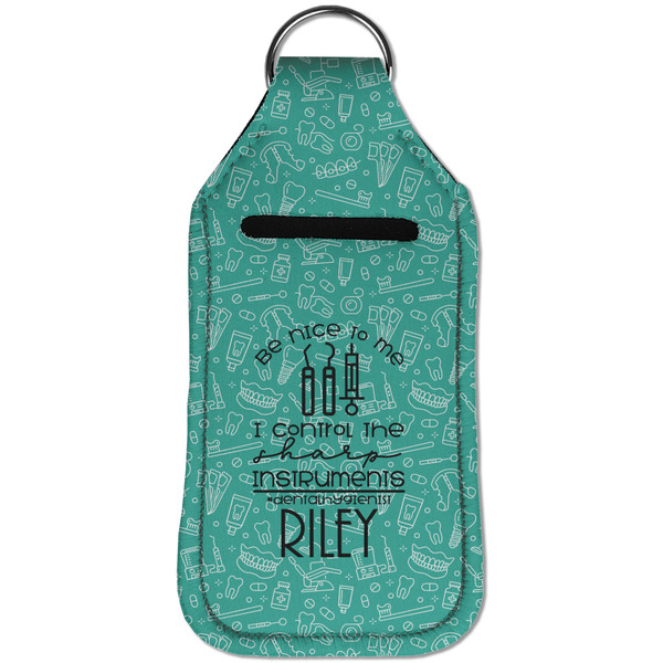 Dental Hygienist Sanitizer Holder Keychain - Large (Front)