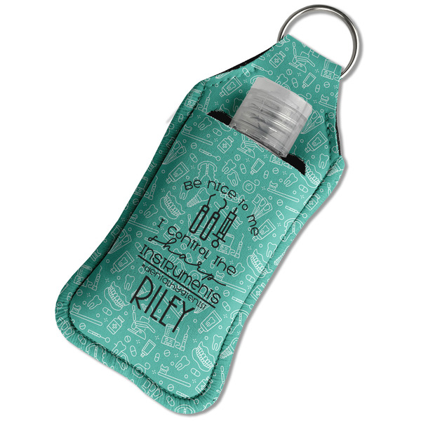 Dental Hygienist Sanitizer Holder Keychain - Large in Case