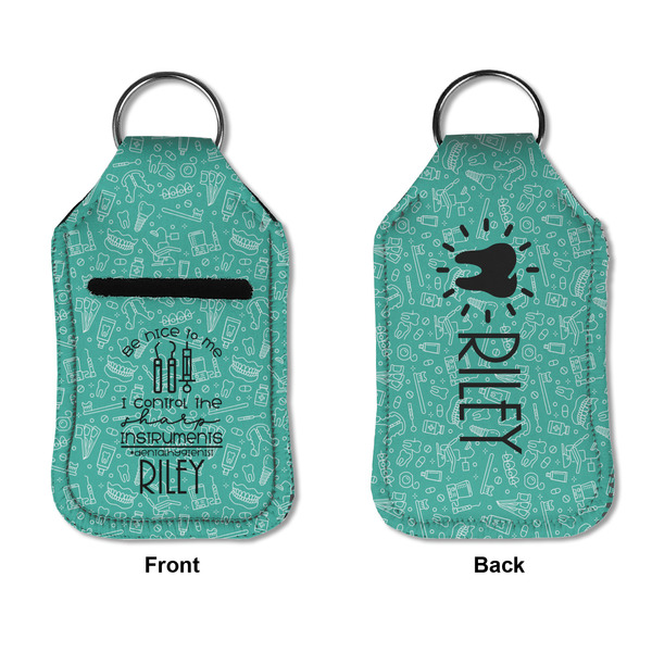 Dental Hygienist Sanitizer Holder Keychain - Small APPROVAL (Flat)