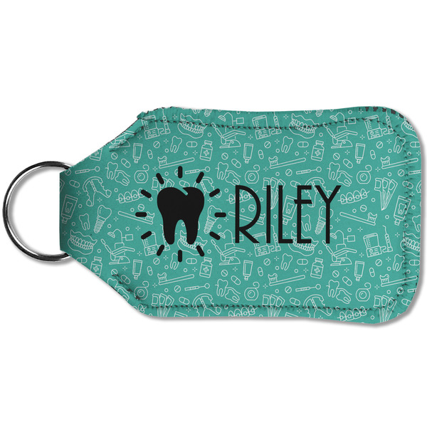 Dental Hygienist Sanitizer Holder Keychain - Small (Back)