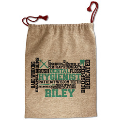 Dental Hygienist Santa Sack - Front (Personalized)