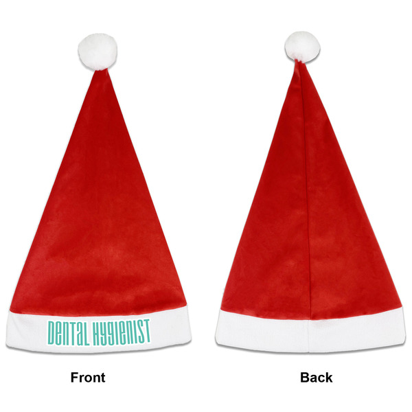 Dental Hygienist Santa Hats - Front and Back (Single Print) APPROVAL