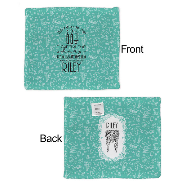 Dental Hygienist Security Blanket - Front & Back View