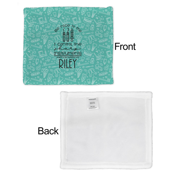 Dental Hygienist Security Blanket - Front & White Back View