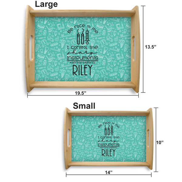 Dental Hygienist Serving Tray Wood Sizes