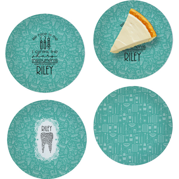 Dental Hygienist Set of Appetizer / Dessert Plates