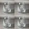 Dental Hygienist Set of Four Personalized Stemless Wineglasses (Approval)