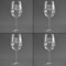 Dental Hygienist Set of Four Personalized Wineglasses (Approval)