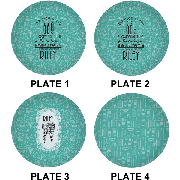 Dental Hygienist Set of Lunch / Dinner Plates (Approval)