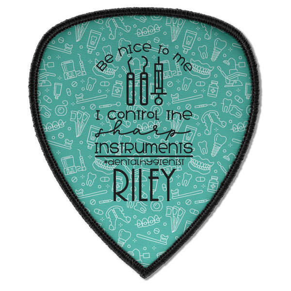 Custom Dental Hygienist Iron on Shield Patch A w/ Name or Text