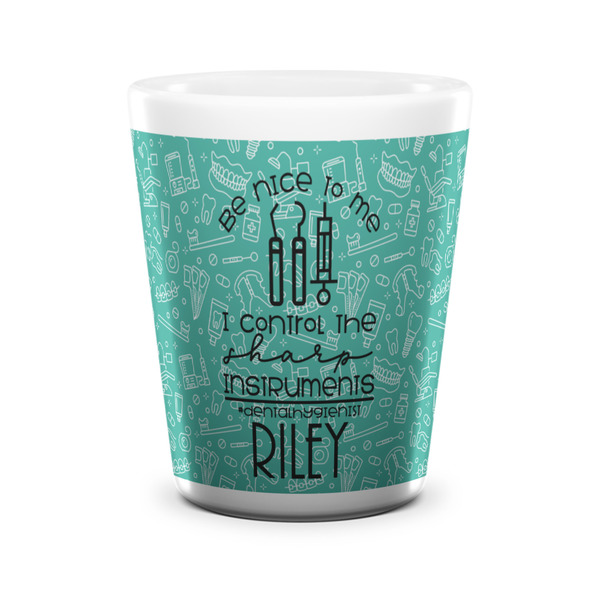 Dental Hygienist Shot Glass - White - FRONT