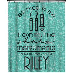 Dental Hygienist Extra Long Shower Curtain - 70"x84" (Personalized)