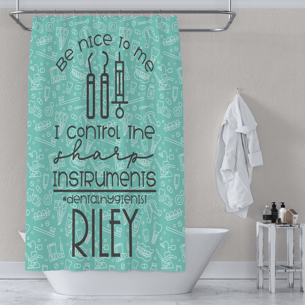 Dental Hygienist Shower Curtain Lifestyle