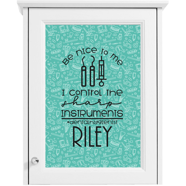 Dental Hygienist Single White Cabinet Decal