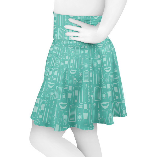 Dental Hygienist Skater Skirt - Side