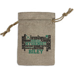 Dental Hygienist Small Burlap Gift Bag - Front (Personalized)