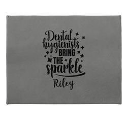 Dental Hygienist Small Gift Box w/ Engraved Leather Lid (Personalized)