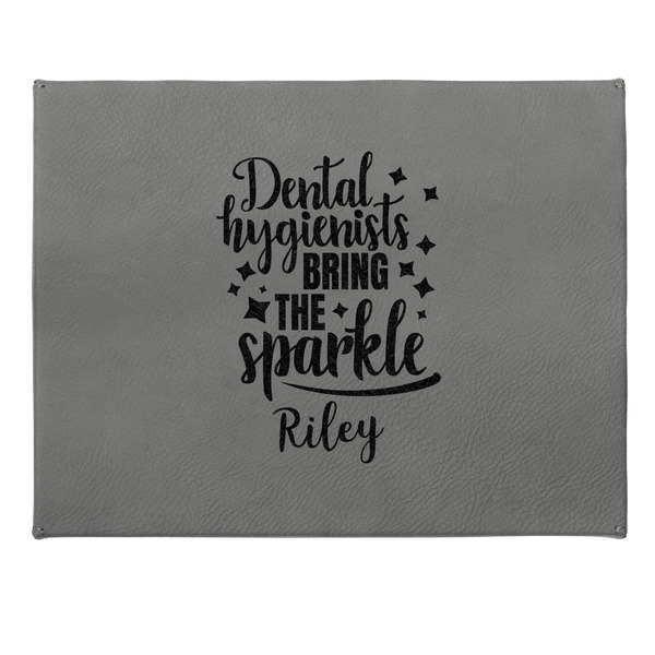 Dental Hygienist Small Engraved Gift Box with Leather Lid - Approval