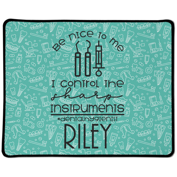 Custom Dental Hygienist Large Gaming Mouse Pad - 12.5" x 10" (Personalized)