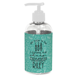Dental Hygienist Plastic Soap / Lotion Dispenser (8 oz - Small - White) (Personalized)