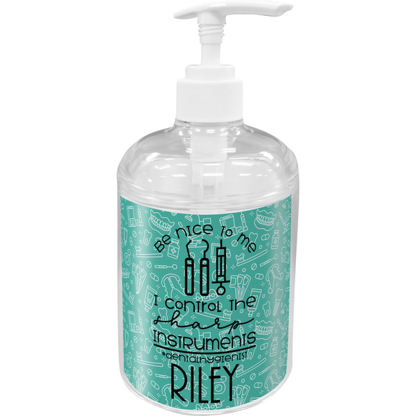 Custom Dental Hygienist Acrylic Soap & Lotion Bottle (Personalized)