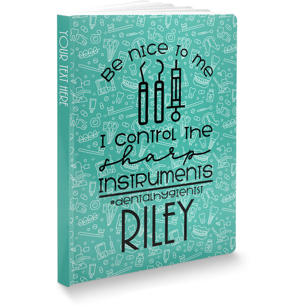 Custom Dental Hygienist Softbound Notebook - 5.75" x 8" (Personalized)