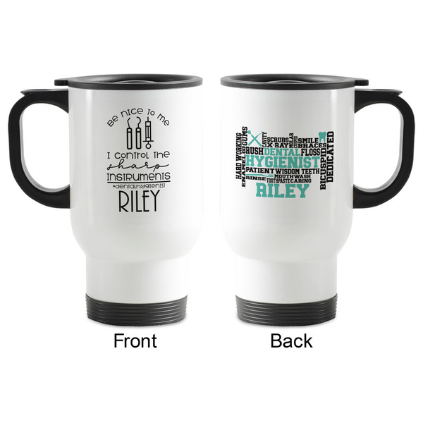 Dental Hygienist Stainless Steel Travel Mug with Handle - Apvl