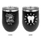 Dental Hygienist Stainless Wine Tumblers - Black - Double Sided - Approval