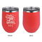 Dental Hygienist Stainless Wine Tumblers - Coral - Single Sided - Approval