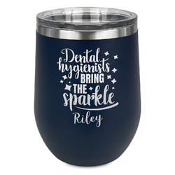 Dental Hygienist Stemless Stainless Steel Wine Tumbler (Personalized)