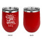 Dental Hygienist Stainless Wine Tumblers - Red - Single Sided - Approval
