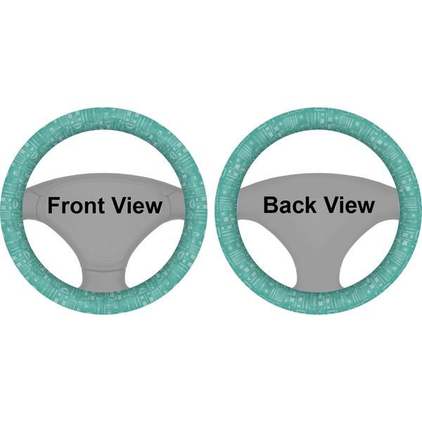 Dental Hygienist Steering Wheel Cover- Front and Back