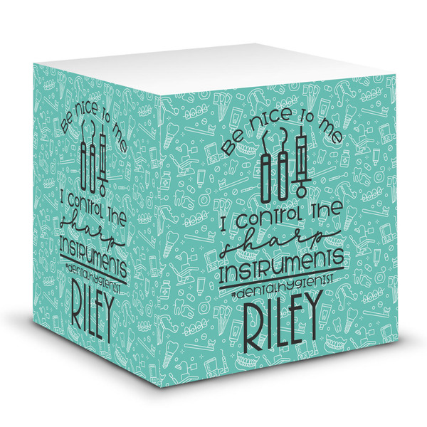 Custom Dental Hygienist Sticky Note Cube (Personalized)