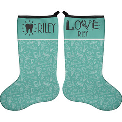 Dental Hygienist Holiday Stocking - Double-Sided - Neoprene (Personalized)