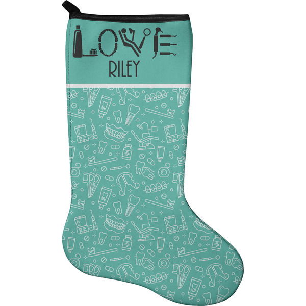 Custom Dental Hygienist Holiday Stocking - Neoprene (Personalized)