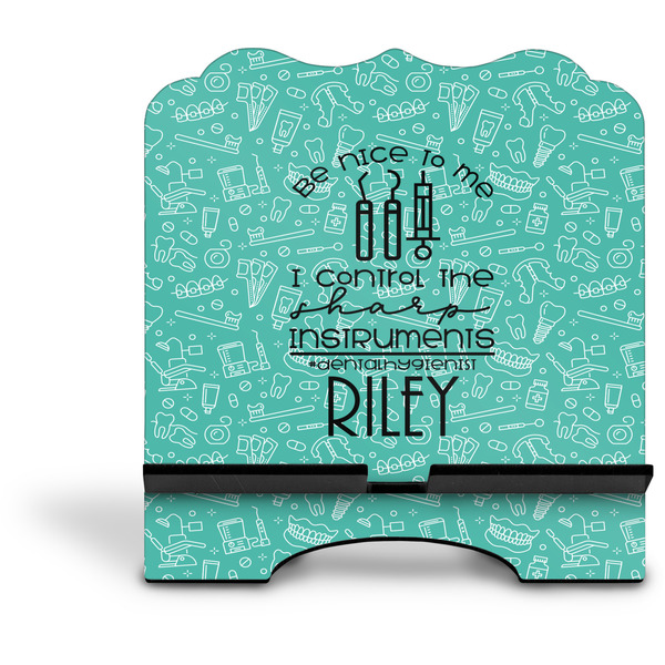 Dental Hygienist Stylized Tablet Stand - Front without iPad
