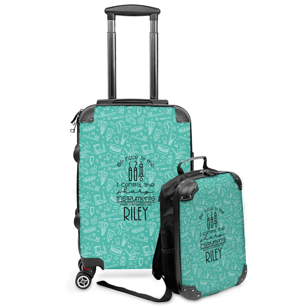 Custom Dental Hygienist Kids 2-Piece Luggage Set - Suitcase & Backpack (Personalized)
