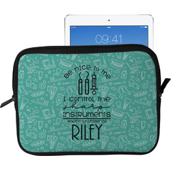 Dental Hygienist Tablet Case / Sleeve - Large (Personalized)