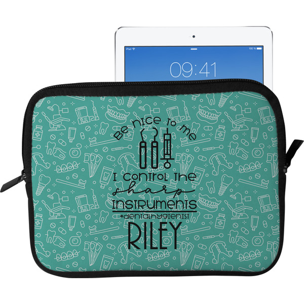 Custom Dental Hygienist Tablet Case / Sleeve - Large (Personalized)