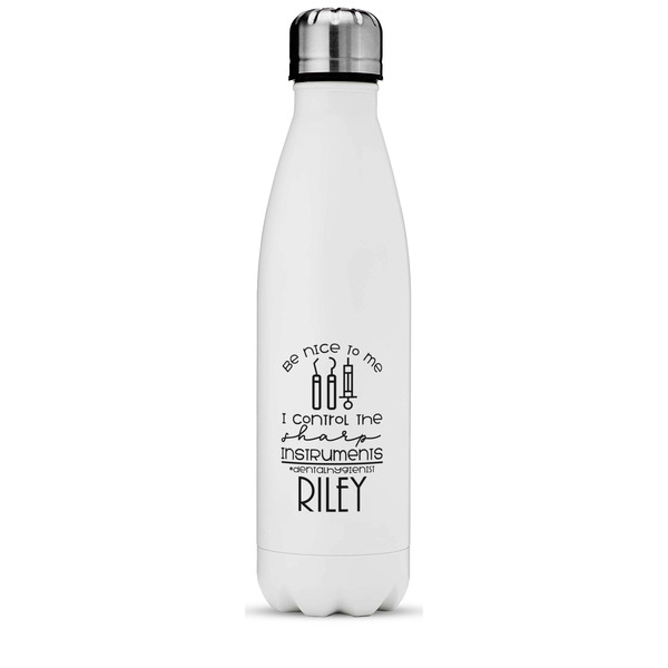 Custom Dental Hygienist Water Bottle - 17 oz. - Stainless Steel - Full Color Printing (Personalized)