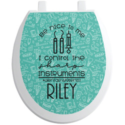Dental Hygienist Toilet Seat Decal (Personalized)