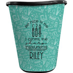 Dental Hygienist Waste Basket - Double Sided (Black) (Personalized)