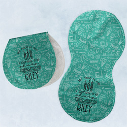 Dental Hygienist Burp Pads - Velour - Set of 2 w/ Name or Text