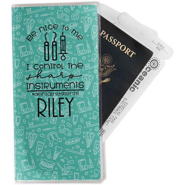 Custom Dental Hygienist Travel Document Holder