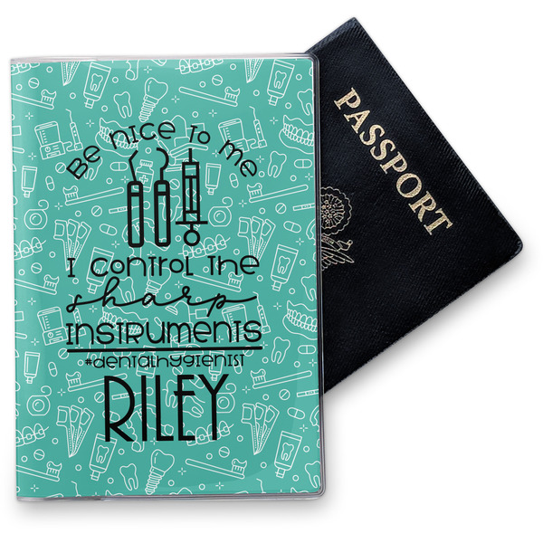 Custom Dental Hygienist Vinyl Passport Holder (Personalized)